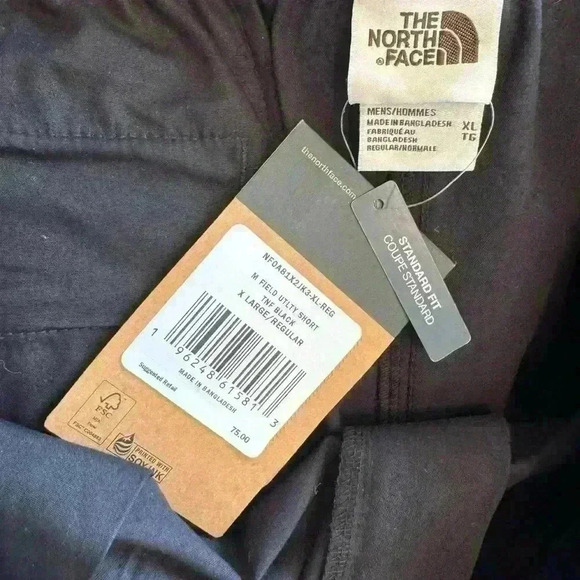 NWT, The North Face Men’s M Field Utility Shorts, Black, Size XL - Picture 7 of 15